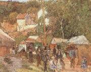 Camille Pissarro A Fair at the Hermitage near Pontoisem oil painting reproduction